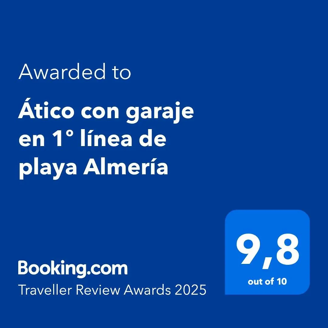 Atico Con Garaje En 1º Linea De Playa Almeria Apartment
